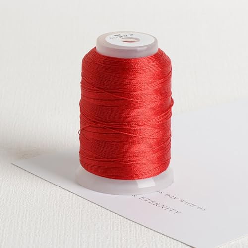 350 m hochfestes Stickgarn für verschiedene DIY-Handwerksprojekte (Rot 01) von Springwillfly