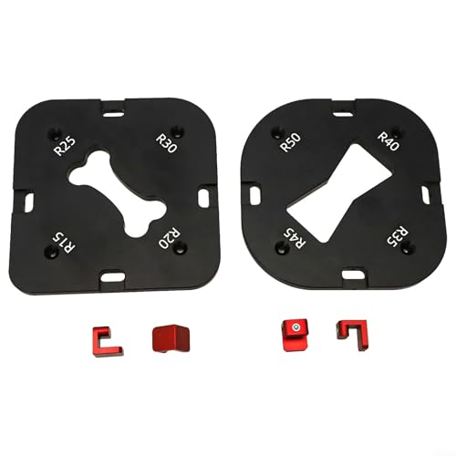Effizientes Aluminium Anfasschablone mit 8 Radius-Optionen für Handwerker (R35-50) von Springwillfly