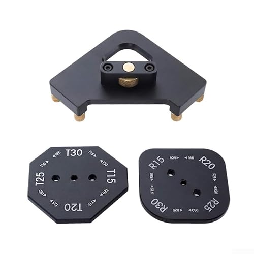 Filet- und Schrägschablonen-Set aus Aluminiumlegierung für präzise Holzkantenbearbeitung und -gestaltung (1 Set) von Springwillfly