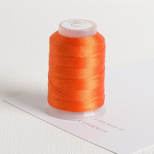Hochfestes Stickgarn, 350 m, für verschiedene Bastelprojekte, Hellorange 24 von Springwillfly