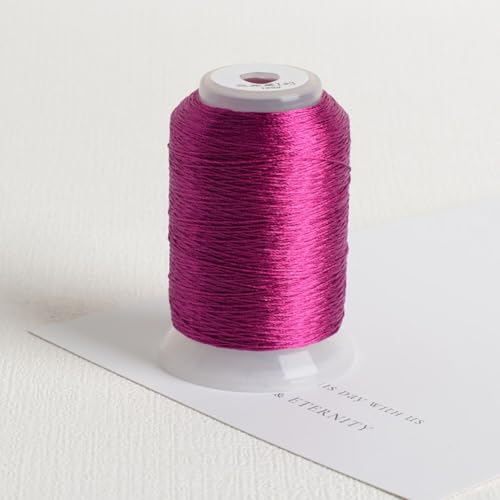 Hochfestes Stickgarn, 350 m, für verschiedene Bastelprojekte (Deep Rose Red 34) von Springwillfly