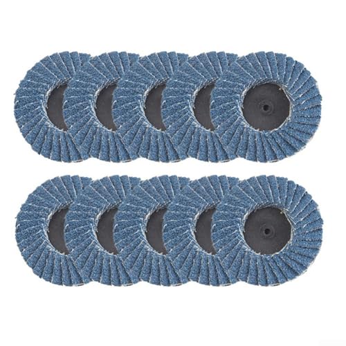 Springwillfly 5,1 cm große kleine Lamelle, Mini-Lamelle, Polierpad, Nylon-Pad, Körnung 40, 60, 80, Sandscheiben-Set, effizientes Schleifen, sicher verriegelt (Rolladenrad 40#) von Springwillfly