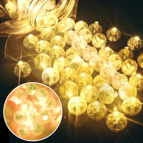 100 Stück LED Ballons Lichter, Mini LED Warm Weiß Lichter Luftballon, Led Luftballoon Party Licht, Runde Ballon Licht, Leuchtende Luftballon für Geburtstag Hochzeit Weihnachten Neujahr Karneval Dekor 100 Stück LED Ballons Lichter, Mini LED Warm Weiß Lichter Luftballon, Led Luftballoon Party Licht, Runde Ballon Licht, Leuchtende Luftballon für Geburtstag Hochzeit Weihnachten Neujahr Karneval Dekor von Sprinlot