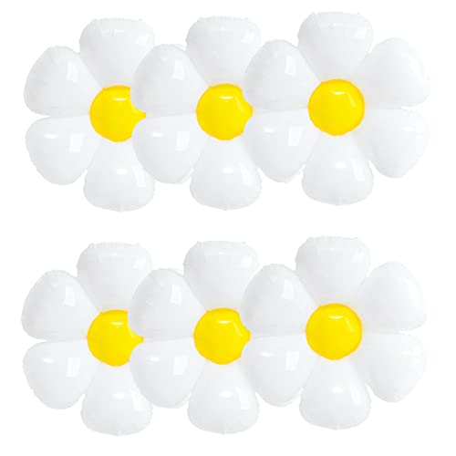 6 Stück Gänseblümchen Folienballon, XXL Blume Mylar Folie Luftballons, Riesige Weiße Blume Geformte ballons für Hochzeit Kinder Geburtstag Party Baby Shower Dekoration 6 Stück Gänseblümchen Folienballon, XXL Blume Mylar Folie Luftballons, Riesige Weiße Blume Geformte ballons für Hochzeit Kinder Geburtstag Party Baby Shower Dekoration von Sprinlot