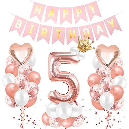 Luftballon 5. Geburtstag Roségold, Geburtstagsdeko 5 Jahr, Ballon 5. Geburtstag, Riesen Folienballon Zahl 5, Happy Birthday Folienballon 5, Ballon 5 Deko zum Geburtstag Mädchen Luftballon 5. Geburtstag Roségold, Geburtstagsdeko 5 Jahr, Ballon 5. Geburtstag, Riesen Folienballon Zahl 5, Happy Birthday Folienballon 5, Ballon 5 Deko zum Geburtstag Mädchen von Sprinlot