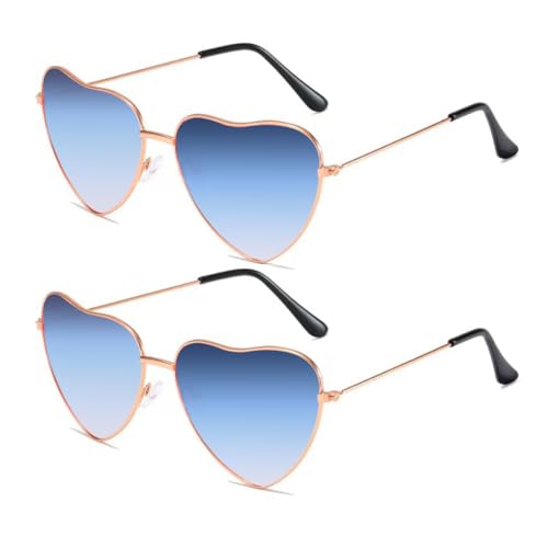 Sprinlot Herz Party Brille Blau, 2 Paar Herz Party Brillen, Heart Shaped Brille, Sonnenbrille Herzform, Lustige Brille für Fasching Foto Requisiten Geburtstags Sprinlot Herz Party Brille Blau, 2 Paar Herz Party Brillen, Heart Shaped Brille, Sonnenbrille Herzform, Lustige Brille für Fasching Foto Requisiten Geburtstags von Sprinlot