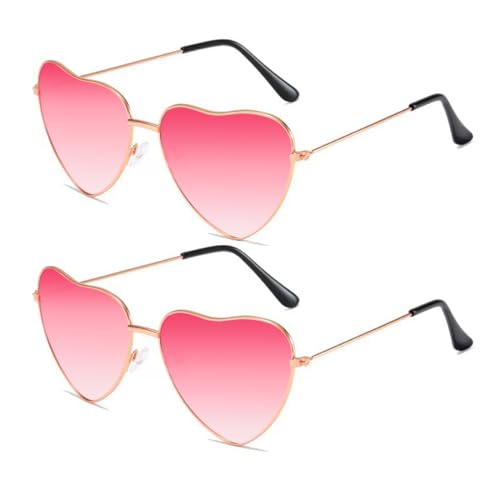 Sprinlot Herz Party Brille Rosa, 2 Paar Rosa Herz Brillen, Heart Shaped Brille Rosa, Sonnenbrille Herzform, Lustige Brille für Fasching Foto Requisiten Geburtstags Sprinlot Herz Party Brille Rosa, 2 Paar Rosa Herz Brillen, Heart Shaped Brille Rosa, Sonnenbrille Herzform, Lustige Brille für Fasching Foto Requisiten Geburtstags von Sprinlot