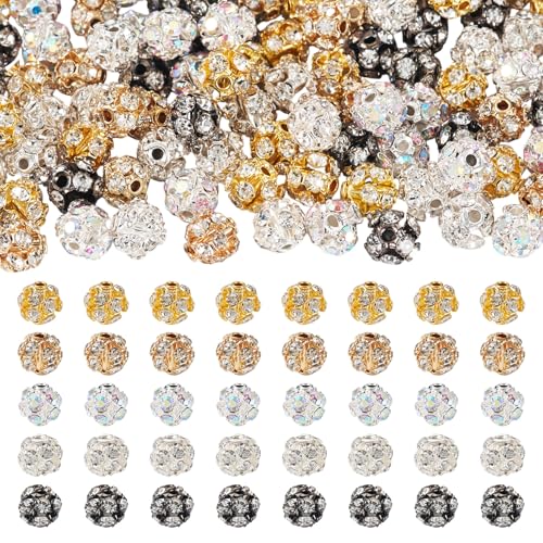 Spritewelry 100 Stück Messing Strass Perlen 6 mm runde Diamant lose Abstandshalter Disco Perlen für DIY Handwerk Ohrringe Armband Halskette Schmuckherstellung Spritewelry 100 Stück Messing Strass Perlen 6 mm runde Diamant lose Abstandshalter Disco Perlen für DIY Handwerk Ohrringe Armband Halskette Schmuckherstellung von Spritewelry