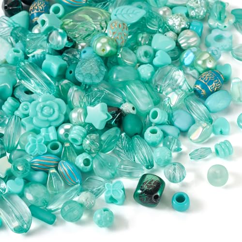 Spritewelry 100 g Acrylperlen, verschiedene Blätter, Blumen, Schmetterling, Herz, Stern, oval, rund, lose Abstandshalter, Perlen für Armbänder, Halsketten, Schmuckherstellung, dunkles Cyan Spritewelry 100 g Acrylperlen, verschiedene Blätter, Blumen, Schmetterling, Herz, Stern, oval, rund, lose Abstandshalter, Perlen für Armbänder, Halsketten, Schmuckherstellung, dunkles Cyan von Spritewelry