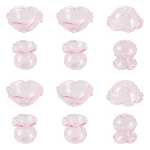 Spritewelry 12 Stück Blumen-Glasperlen, Kegel, Kristall, Windglocke, Abstandhalter, Quallen, Perlen für DIY-Windspiele, Ohrringe, Halsketten, Schmuckherstellung, Rosa Spritewelry 12 Stück Blumen-Glasperlen, Kegel, Kristall, Windglocke, Abstandhalter, Quallen, Perlen für DIY-Windspiele, Ohrringe, Halsketten, Schmuckherstellung, Rosa von Spritewelry