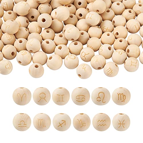 Spritewelry 120 Stück Holzperlen, Kugeln, Sternbild, großes Loch, europäische Perlen, lose Abstandshalter für Schmuck, Basteln, Heimdekoration, 120 Stück Spritewelry 120 Stück Holzperlen, Kugeln, Sternbild, großes Loch, europäische Perlen, lose Abstandshalter für Schmuck, Basteln, Heimdekoration, 120 Stück von Spritewelry