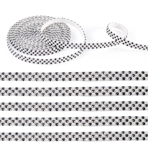 Spritewelry 2,7 m Strassband, selbstklebende Kristallstreifen, Diamant-Aufkleber, Nähen, Zierleiste, Strassband für DIY, Kunst, Handwerk, Dekoration, Schwarz Spritewelry 2,7 m Strassband, selbstklebende Kristallstreifen, Diamant-Aufkleber, Nähen, Zierleiste, Strassband für DIY, Kunst, Handwerk, Dekoration, Schwarz von Spritewelry