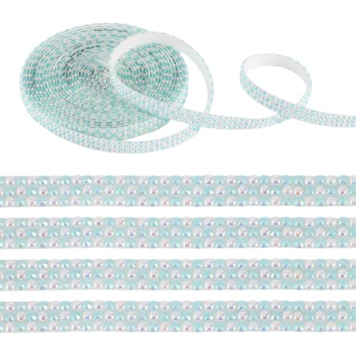 Spritewelry 2,7 m Strassband, selbstklebende Kristallstreifen, Diamantaufkleber, Nähen, Zierband, Strassband für DIY, Kunst, Handwerk, Dekoration, Helltürkis Spritewelry 2,7 m Strassband, selbstklebende Kristallstreifen, Diamantaufkleber, Nähen, Zierband, Strassband für DIY, Kunst, Handwerk, Dekoration, Helltürkis von Spritewelry