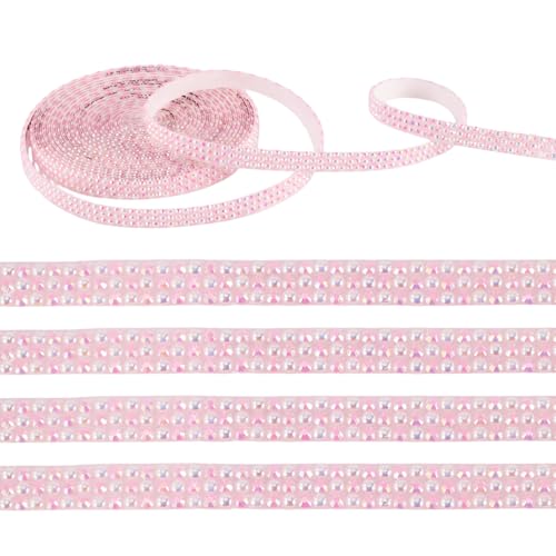 Spritewelry 2,7 m Strassband, selbstklebende Kristallstreifen, Diamantaufkleber, Nähen, Zierband, Strassband für DIY, Kunst, Handwerk, Dekoration, Rosa Spritewelry 2,7 m Strassband, selbstklebende Kristallstreifen, Diamantaufkleber, Nähen, Zierband, Strassband für DIY, Kunst, Handwerk, Dekoration, Rosa von Spritewelry