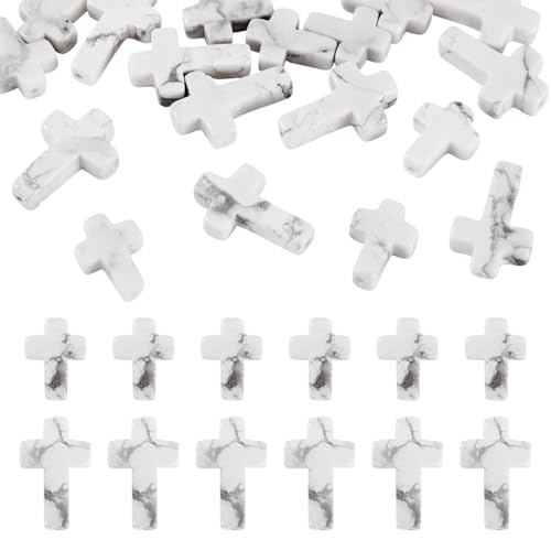 Spritewelry 20 Stück Kreuz-Edelstein-Perlen, Kristallstein-Kreuze, Kruzifix, lose Abstandshalter für selbstgemachte Rosenkranz, Perlen-Kits, Schmuck, Armband, Halskette, Zubehör Spritewelry 20 Stück Kreuz-Edelstein-Perlen, Kristallstein-Kreuze, Kruzifix, lose Abstandshalter für selbstgemachte Rosenkranz, Perlen-Kits, Schmuck, Armband, Halskette, Zubehör von Spritewelry