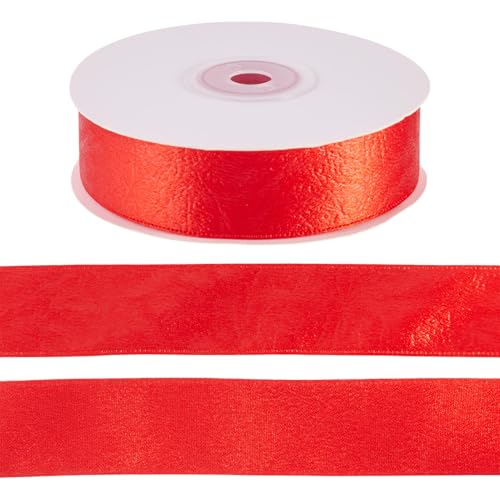 Spritewelry 20 Yards Kunstlederband 25 mm breit Kunstleder Polyester Band Gürtel Streifen für Geschenkverpackungen Weihnachtsdeko Schleifen Blumenstrauß Handwerk Schamottstein von Spritewelry