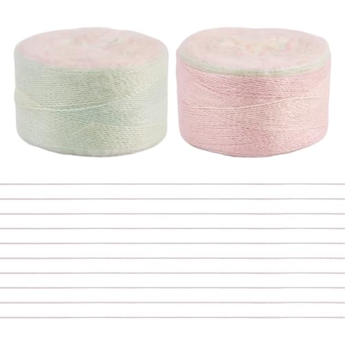 Spritewelry 200 g, 1 mm, segmentgefärbtes Strickgarn, weiches Mohair-Garn für Kleidung, Schals, Pullover, Decken, Kissen, Handwerk, Häkeln, Stricken, Nähen, Weben, Neblige Rose Spritewelry 200 g, 1 mm, segmentgefärbtes Strickgarn, weiches Mohair-Garn für Kleidung, Schals, Pullover, Decken, Kissen, Handwerk, Häkeln, Stricken, Nähen, Weben, Neblige Rose von Spritewelry