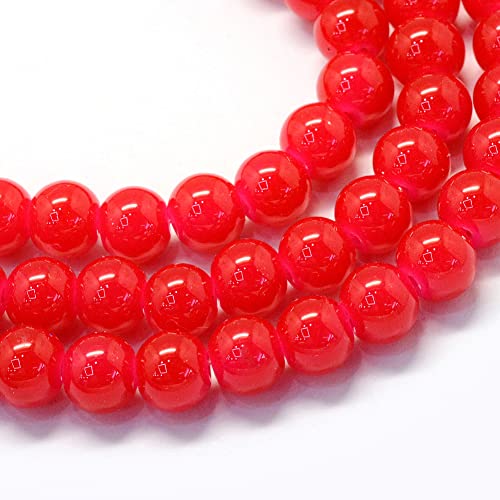 Spritewelry 210 Stück/Strang zum Backen bemalte Jade-Glasperlen runde Perlen Glasperlen Stränge rote glänzende Perlen für DIY Schmuckherstellung Loch: 1,5 mm Spritewelry 210 Stück/Strang zum Backen bemalte Jade-Glasperlen runde Perlen Glasperlen Stränge rote glänzende Perlen für DIY Schmuckherstellung Loch: 1,5 mm von Spritewelry