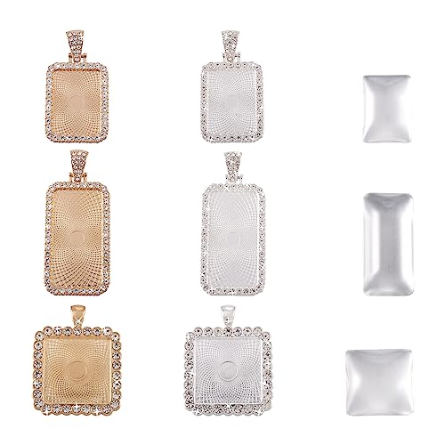 Spritewelry 24 Stück Strass-Lünette Anhänger Tabletts Set Rechteck Quadratisch Blankoboden Cabochon Charm Tablett Vintage Cabochon Lünette Einstellungen Sublimation Blankoscheiben für Halskette Foto Spritewelry 24 Stück Strass-Lünette Anhänger Tabletts Set Rechteck Quadratisch Blankoboden Cabochon Charm Tablett Vintage Cabochon Lünette Einstellungen Sublimation Blankoscheiben für Halskette Foto von Spritewelry