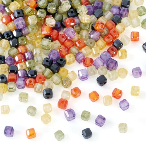 Spritewelry 240 Stück Glasperlen, 2,5 mm, quadratisch, winzige Pony-Perlen für Armbänder, Mini-Perlen, transparent, für Schmuckherstellung, Ohrringe, Halsketten Spritewelry 240 Stück Glasperlen, 2,5 mm, quadratisch, winzige Pony-Perlen für Armbänder, Mini-Perlen, transparent, für Schmuckherstellung, Ohrringe, Halsketten von Spritewelry