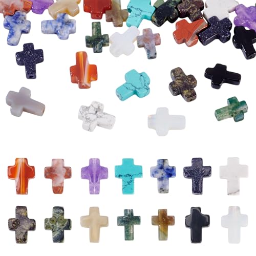 Spritewelry 28 Stück Kreuz-Kristallsteinperlen Edelstein Kruzifixperlen Osterkreuz lose Abstandshalter Perlen für Schmuckherstellung, Halsketten, Armbänder, Ohrringe, Basteldekoration Spritewelry 28 Stück Kreuz-Kristallsteinperlen Edelstein Kruzifixperlen Osterkreuz lose Abstandshalter Perlen für Schmuckherstellung, Halsketten, Armbänder, Ohrringe, Basteldekoration von Spritewelry