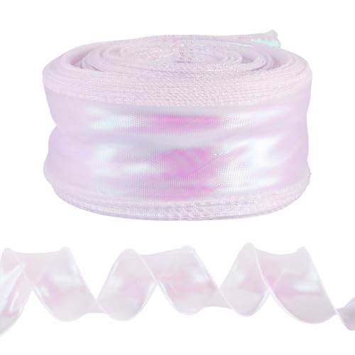 Spritewelry 40 Meter schillerndes Organzaband, schimmerndes Chiffonband für Bastelarbeiten, Blumensträuße, Hochzeit, Weihnachten, Party, Dekoration, Geschenkverpackung, Schleifenherstellung Spritewelry 40 Meter schillerndes Organzaband, schimmerndes Chiffonband für Bastelarbeiten, Blumensträuße, Hochzeit, Weihnachten, Party, Dekoration, Geschenkverpackung, Schleifenherstellung von Spritewelry
