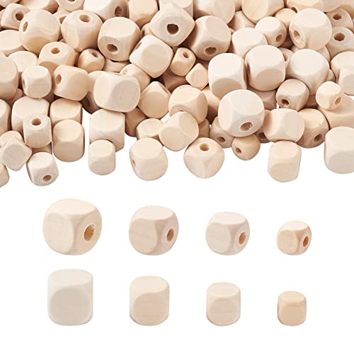Spritewelry 400 Stück natürliche Holzperlen, geometrische Würfel, großes Loch, Abstandshalter für Schmuckherstellung, Basteln, Heimdekoration, 400 Stück Spritewelry 400 Stück natürliche Holzperlen, geometrische Würfel, großes Loch, Abstandshalter für Schmuckherstellung, Basteln, Heimdekoration, 400 Stück von Spritewelry