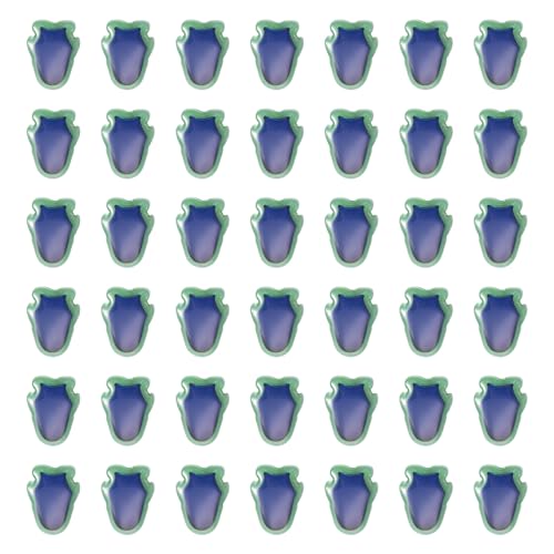 Spritewelry 50 Stück wechselnde Stimmungsperlen, Kristallglas, Tulpen, Blumen, Perlen, Temperaturerkennung, Farbwechsel, Abstandshalter für DIY-Halsketten, Schmuckherstellung, Handwerk von Spritewelry