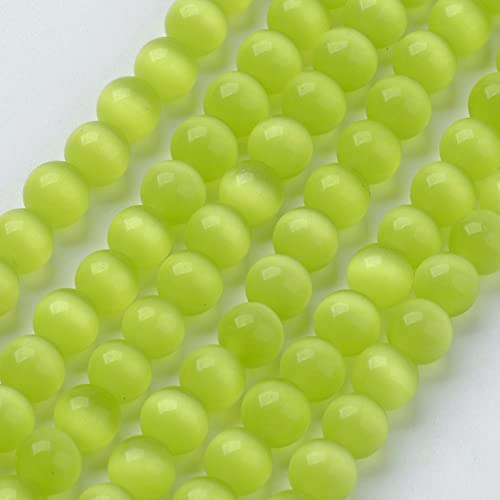 Spritewelry 6 mm runde grüne Katzenaugen-Perlen Halbedelstein Perlen für Armbänder, Halsketten, Ohrringe, Schmuckherstellung, Strang, 39,1 cm, 66 Stück/Strang Spritewelry 6 mm runde grüne Katzenaugen-Perlen Halbedelstein Perlen für Armbänder, Halsketten, Ohrringe, Schmuckherstellung, Strang, 39,1 cm, 66 Stück/Strang von Spritewelry