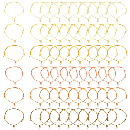 Spritewelry 60 Stück verstellbare Schnur, geflochtene Nylon-Armbänder, Seil, Freundschaftsarmbänder, Innendurchmesser 6,5 cm, für Damen und Herren, Schmuckherstellung Spritewelry 60 Stück verstellbare Schnur, geflochtene Nylon-Armbänder, Seil, Freundschaftsarmbänder, Innendurchmesser 6,5 cm, für Damen und Herren, Schmuckherstellung von Spritewelry