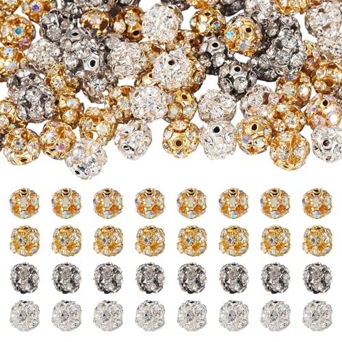 Spritewelry 80 Stück Messing Strass Perlen 7 mm runde Diamant lose Abstandshalter Disco Perlen für DIY Handwerk Ohrringe Armband Halskette Schmuckherstellung Spritewelry 80 Stück Messing Strass Perlen 7 mm runde Diamant lose Abstandshalter Disco Perlen für DIY Handwerk Ohrringe Armband Halskette Schmuckherstellung von Spritewelry