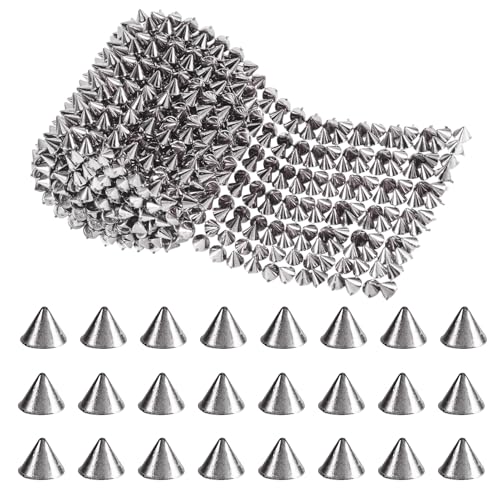 Spritewelry 91 cm Nähen, Stachel, Nieten, Kegel, flache Rückseite, Punk, Rock, Netz, Nieten, Band, Nähen, Perlenbesatz für Kleidung, Party, Dekoration, DIY, Handwerk, Schwarz Spritewelry 91 cm Nähen, Stachel, Nieten, Kegel, flache Rückseite, Punk, Rock, Netz, Nieten, Band, Nähen, Perlenbesatz für Kleidung, Party, Dekoration, DIY, Handwerk, Schwarz von Spritewelry