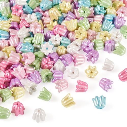 Spritewelry Acryl-Blumenperlen, 200 Stück, florale Tulpen, Abstandhalter, lose Perlen, blickdicht, gerades Loch, Tulpenperlen für Bastelarbeiten, Halsketten, Ohrringe, Schmuckherstellung, Dekoration Spritewelry Acryl-Blumenperlen, 200 Stück, florale Tulpen, Abstandhalter, lose Perlen, blickdicht, gerades Loch, Tulpenperlen für Bastelarbeiten, Halsketten, Ohrringe, Schmuckherstellung, Dekoration von Spritewelry