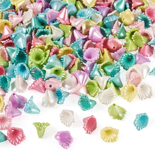 Spritewelry Acryl-Lilien-Perlen, 300 Stück, Blumen-Abstandhalter, lose Perlen, blickdicht, gerades Loch, Blumenperlen für Bastelarbeiten, Halsketten, Ohrringe, Schmuckherstellung, Dekoration Spritewelry Acryl-Lilien-Perlen, 300 Stück, Blumen-Abstandhalter, lose Perlen, blickdicht, gerades Loch, Blumenperlen für Bastelarbeiten, Halsketten, Ohrringe, Schmuckherstellung, Dekoration von Spritewelry