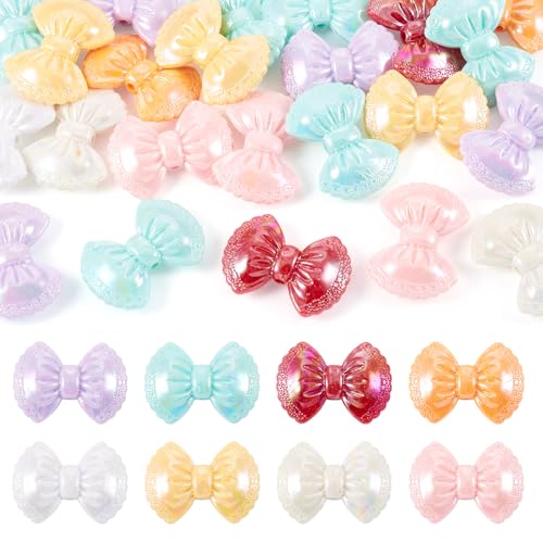 Spritewelry Acryl-Schleifenperlen, AB-Farbe, niedliche Schleife, lose Abstandshalter für Armbänder, Halsketten, Ohrringe, Schmuckherstellung, 23 Stück Spritewelry Acryl-Schleifenperlen, AB-Farbe, niedliche Schleife, lose Abstandshalter für Armbänder, Halsketten, Ohrringe, Schmuckherstellung, 23 Stück von Spritewelry