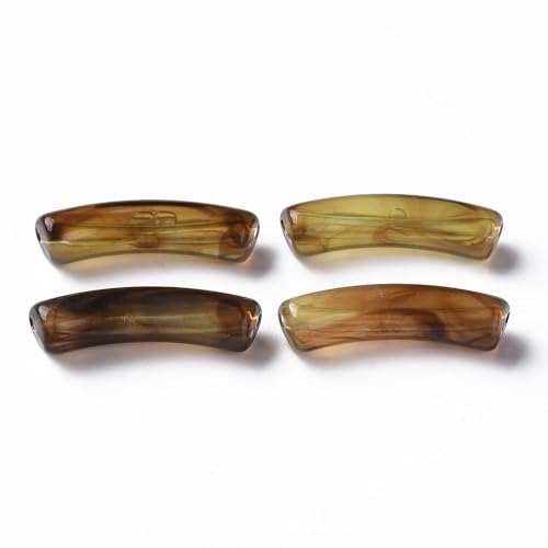Spritewelry Acrylröhren-Perlen, Bambus-Armband, Armreif, gebogene Röhrenperlen, klobige Nudeln, lose Perlen für selbstgemachte Freundschaftsarmbänder, Schmuckherstellung, Dunkelkhaki, 345 Stück Spritewelry Acrylröhren-Perlen, Bambus-Armband, Armreif, gebogene Röhrenperlen, klobige Nudeln, lose Perlen für selbstgemachte Freundschaftsarmbänder, Schmuckherstellung, Dunkelkhaki, 345 Stück von Spritewelry