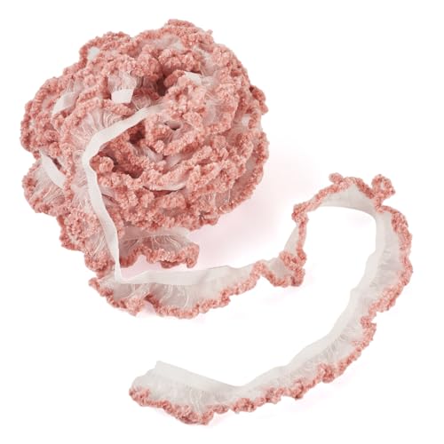 Spritewelry Elastische Spitzenbordüre, 5 m, rosa Rüschen, Stretch-Spitzenband, plissierter Stoff, für Heimwerker, Kostüme, Nähen, Basteln, Hochzeitsdekoration Spritewelry Elastische Spitzenbordüre, 5 m, rosa Rüschen, Stretch-Spitzenband, plissierter Stoff, für Heimwerker, Kostüme, Nähen, Basteln, Hochzeitsdekoration von Spritewelry