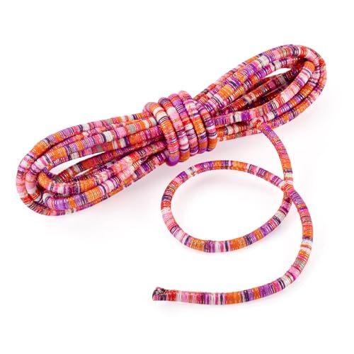 Spritewelry Ethnische Kordeln, 5 m, elastisch, rund, geflochten, für Bastelarbeiten, Schlüsselbänder, Armbänder, Halsketten, Schmuckherstellung, 5 m Spritewelry Ethnische Kordeln, 5 m, elastisch, rund, geflochten, für Bastelarbeiten, Schlüsselbänder, Armbänder, Halsketten, Schmuckherstellung, 5 m von Spritewelry