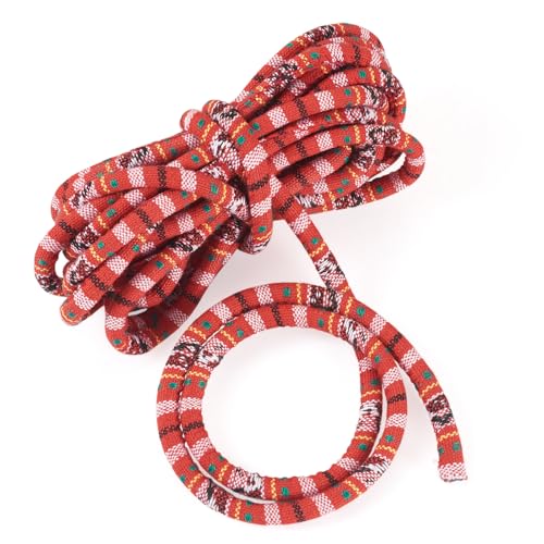 Spritewelry Ethnische Kordeln, elastisch, rund, geflochten, für selbstgemachte Schlüsselbänder, Armbänder, Halsketten, Schmuckherstellung, 5 m, Rot Spritewelry Ethnische Kordeln, elastisch, rund, geflochten, für selbstgemachte Schlüsselbänder, Armbänder, Halsketten, Schmuckherstellung, 5 m, Rot von Spritewelry