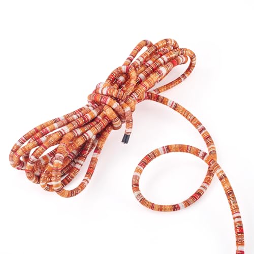 Spritewelry Ethnische Kordeln, elastisch, rund, geflochten, für selbstgemachte Schlüsselbänder, Armbänder, Halsketten, Schmuckherstellung, 6 mm, Dunkelorange, 5 m Spritewelry Ethnische Kordeln, elastisch, rund, geflochten, für selbstgemachte Schlüsselbänder, Armbänder, Halsketten, Schmuckherstellung, 6 mm, Dunkelorange, 5 m von Spritewelry