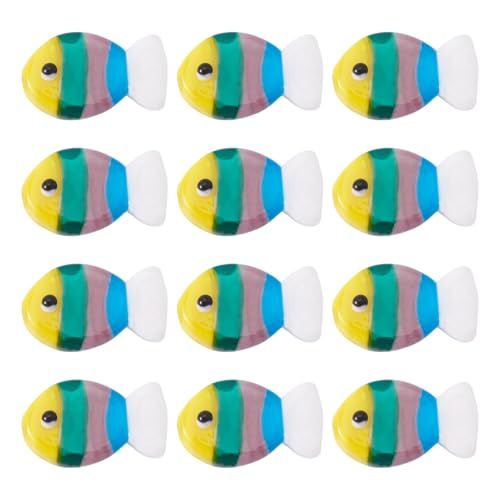 Spritewelry Glasperlen, Fischperlen, bunt, Ozeantiere, tropische Fische, Abstandshalter für selbstgemachte Armbänder, Halsketten, Schlüsselbänder, Schlüsselanhänger, Schmuckherstellung, 12 Stück Spritewelry Glasperlen, Fischperlen, bunt, Ozeantiere, tropische Fische, Abstandshalter für selbstgemachte Armbänder, Halsketten, Schlüsselbänder, Schlüsselanhänger, Schmuckherstellung, 12 Stück von Spritewelry
