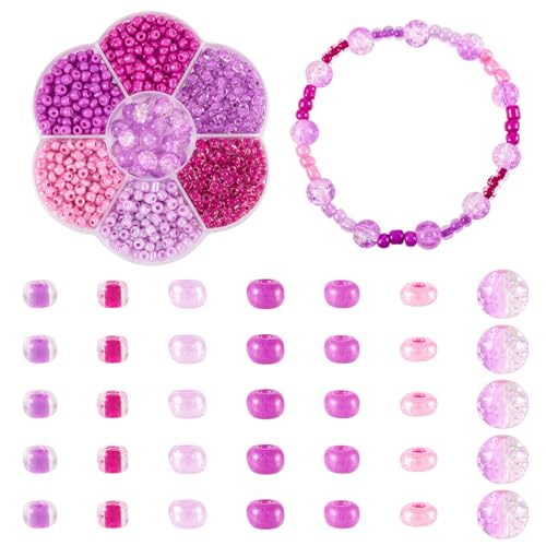 Spritewelry Glasperlen, Rocailles, 6/0, kleine Perlen, violett, runde Pony-Perlen, Mini-Abstandshalter, lose Perlen, 8 mm, runde Glasperlen für Schmuckherstellung, DIY, Handwerk, Halskette Spritewelry Glasperlen, Rocailles, 6/0, kleine Perlen, violett, runde Pony-Perlen, Mini-Abstandshalter, lose Perlen, 8 mm, runde Glasperlen für Schmuckherstellung, DIY, Handwerk, Halskette von Spritewelry