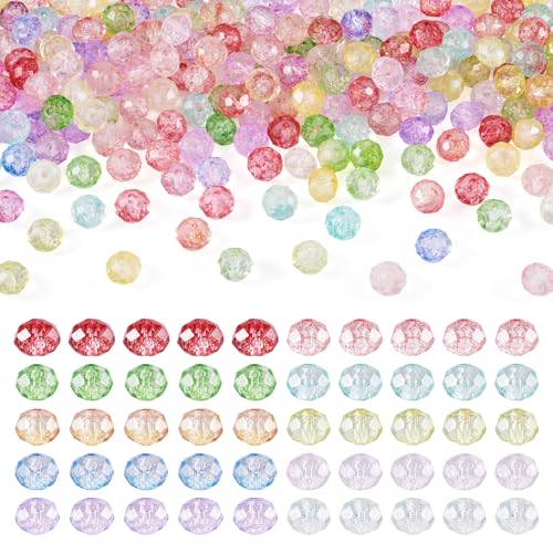 Spritewelry Glasperlen, bunt, facettiert, Kristallperlen, lose Abstandshalter für Schmuckherstellung, Armband, Halskette, Bastelarbeiten, 250 Stück Spritewelry Glasperlen, bunt, facettiert, Kristallperlen, lose Abstandshalter für Schmuckherstellung, Armband, Halskette, Bastelarbeiten, 250 Stück von Spritewelry