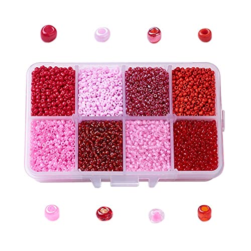 Spritewelry Glasperlen für Schmuckherstellung, 2 mm, Rot, winzig, rund, lose Abstandshalter für Armband, Ohrringe, Loch: 1 mm, 12500 Stück Spritewelry Glasperlen für Schmuckherstellung, 2 mm, Rot, winzig, rund, lose Abstandshalter für Armband, Ohrringe, Loch: 1 mm, 12500 Stück von Spritewelry