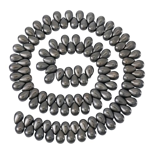Spritewelry Glasperlen in Tropfenform zur Schmuckherstellung, galvanisiert, Tropfenform, lose Abstandshalter für Armband, Halskette, 125 Stück Spritewelry Glasperlen in Tropfenform zur Schmuckherstellung, galvanisiert, Tropfenform, lose Abstandshalter für Armband, Halskette, 125 Stück von Spritewelry