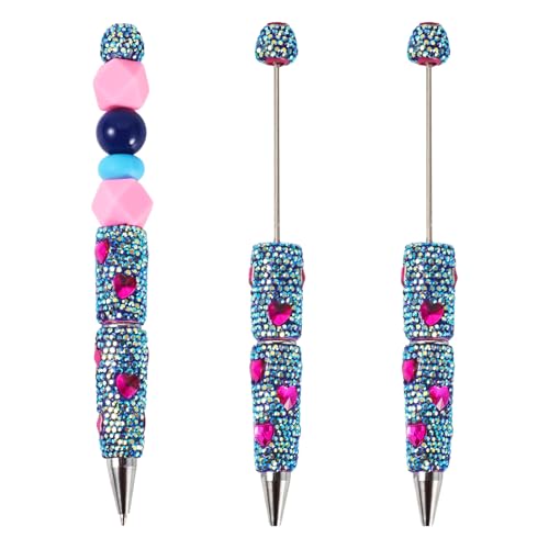 Spritewelry Glitzerstifte, Perlenstifte, Glitzer, Strass, Kugelschreiber, Schaft, Herz, Diamant-Kristall, Tintenroller für DIY, personalisierter Stift, Büro, Schulbedarf, Königsblau, 2 Stück Spritewelry Glitzerstifte, Perlenstifte, Glitzer, Strass, Kugelschreiber, Schaft, Herz, Diamant-Kristall, Tintenroller für DIY, personalisierter Stift, Büro, Schulbedarf, Königsblau, 2 Stück von Spritewelry