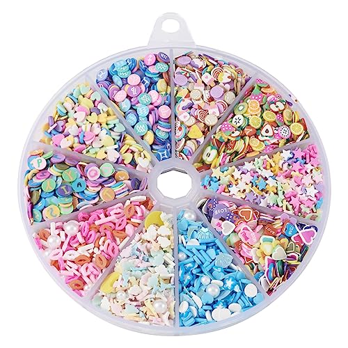 Spritewelry Nagelanhänger, Handyanhänger, Schleim, 3D-Modelliermasse, flache Rückseite, ohne Loch, für Vasenfüller, DIY, Basteln, Nagelkunst, Mode, Nagelpflege, Handy-Dekoration, 70 g, 10 Stile Spritewelry Nagelanhänger, Handyanhänger, Schleim, 3D-Modelliermasse, flache Rückseite, ohne Loch, für Vasenfüller, DIY, Basteln, Nagelkunst, Mode, Nagelpflege, Handy-Dekoration, 70 g, 10 Stile von Spritewelry