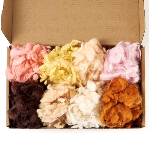 Spritewelry Nadelfilzwolle, 40 g, 8 Farben, bunt, grob, zum Nadelfilzen, Nassfilzen, Basteln, Handspinnen Spritewelry Nadelfilzwolle, 40 g, 8 Farben, bunt, grob, zum Nadelfilzen, Nassfilzen, Basteln, Handspinnen von Spritewelry