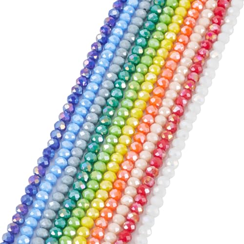 Spritewelry Rondelle-Glasperlen, 6 mm, AB-Farbe, lose Rondelle-Abstandshalter, undurchsichtig, einfarbig, rund, facettiert, Perlen für Armbänder, Halsketten, DIY-Schmuckherstellung, Handwerk, 10 Spritewelry Rondelle-Glasperlen, 6 mm, AB-Farbe, lose Rondelle-Abstandshalter, undurchsichtig, einfarbig, rund, facettiert, Perlen für Armbänder, Halsketten, DIY-Schmuckherstellung, Handwerk, 10 von Spritewelry