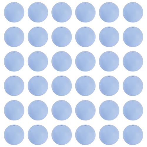 Spritewelry Silikonperlen, rund, 15 mm, Kaugummi-Kugeln, Abstandshalter für Stift, Schlüsselanhänger, Schlüsselband, Armband, Halskette, Schmuckherstellung, Kornblumenblau, 50 Stück Spritewelry Silikonperlen, rund, 15 mm, Kaugummi-Kugeln, Abstandshalter für Stift, Schlüsselanhänger, Schlüsselband, Armband, Halskette, Schmuckherstellung, Kornblumenblau, 50 Stück von Spritewelry